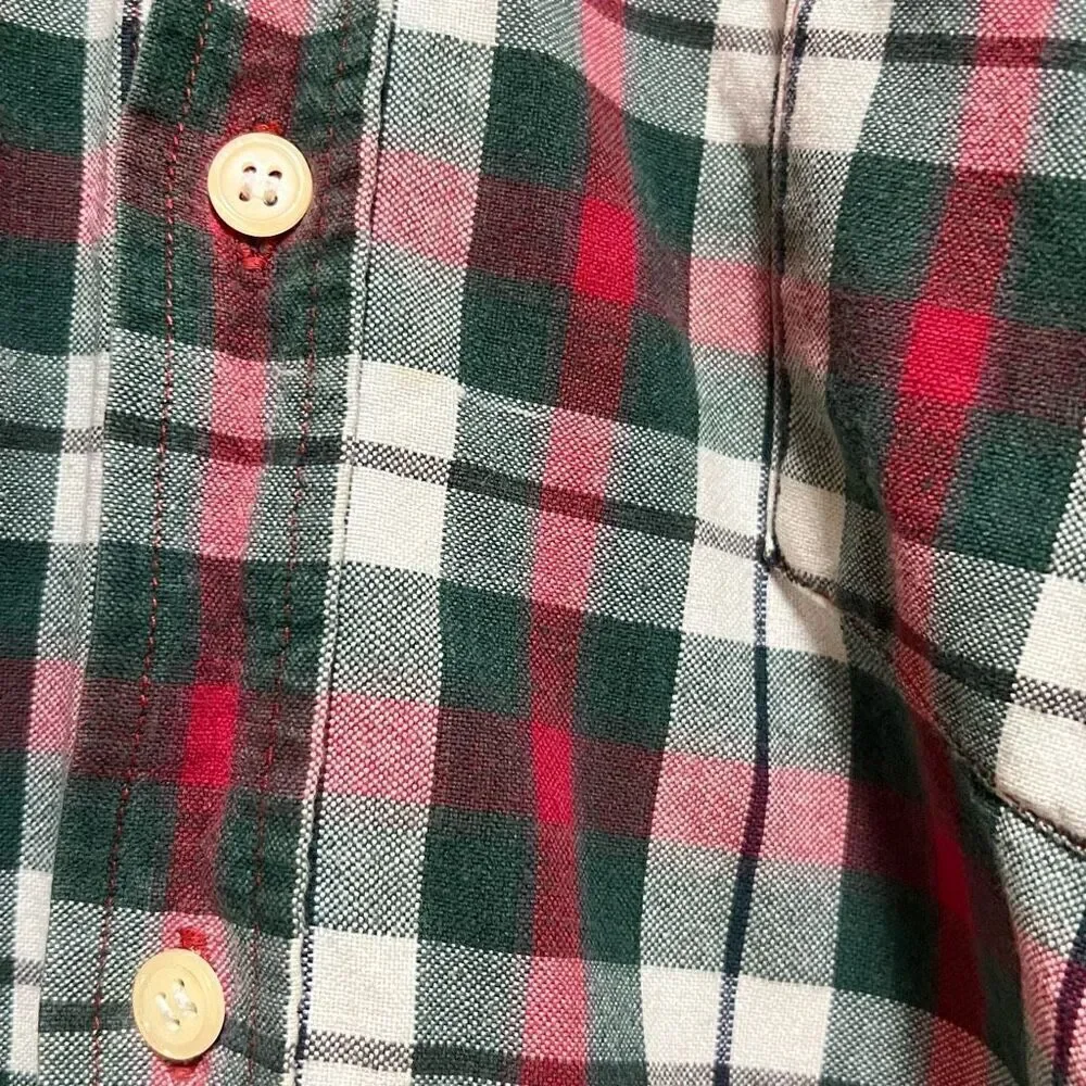 Claybrooke  men’s XL 100% cotton flannel red/green/ white